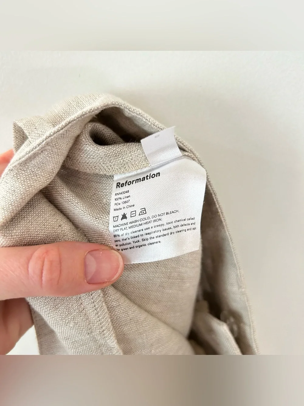 Reformation linen pants